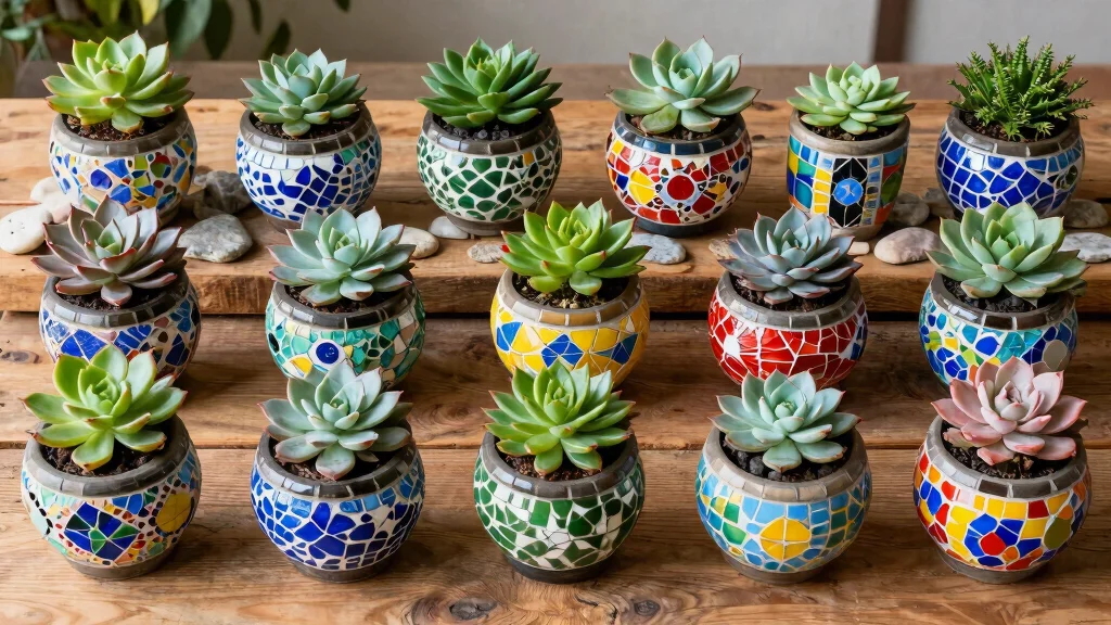 10 Mosaic Planters That Are Tiny Works of Art You Can Grow Plants In
