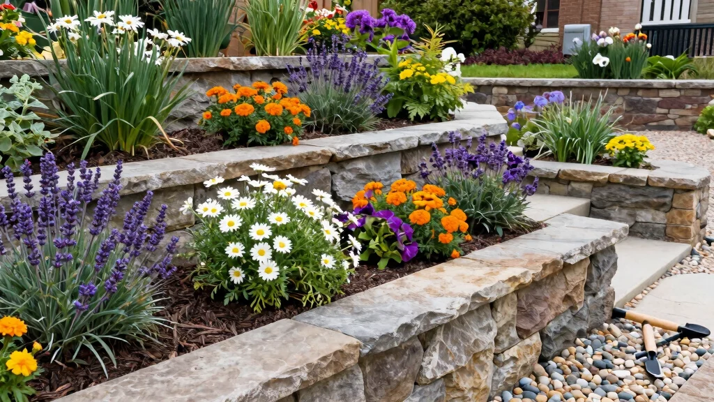7 Retaining Wall Flower Bed Ideas That Are Both Practical and Gorgeous