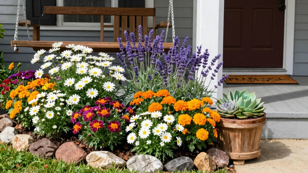 9 Front Porch Flower Bed Ideas That Welcome Guests Before They Even Knock